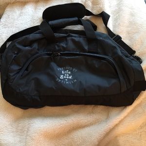 Men’s Life is Good Navy Gym Duffle Sling Bag